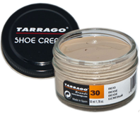 Крем для обуви Tarrago. Крем для обуви в стеклянной баночке.