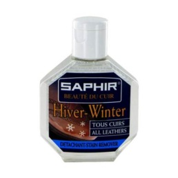 Очиститель от пятен соли и снега Saphir Hiver winter. Очиститель в пластиковой бутылочке