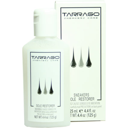 Очиститель Tarrago для восстановления белого цвета резиновой подошвы.