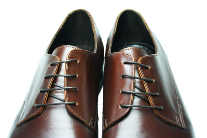Мужские кожаные коричневые туфли Икос